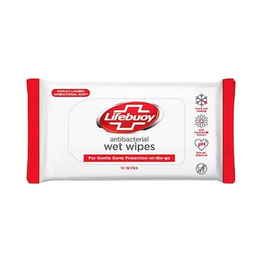 Lifebuoy Antibacterial Wet 10 Wipes