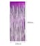 Party Time 1-Piece 2m x 1m Shiny Purple Foil Fringe Curtain Party Decoration Backdrop - For Birthday Wedding Bridal Shower Proposal &amp; Valentines Day Decoration