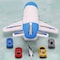 Cargo Aircraft Aeroplane Car Toy with 4 cars Play Set Kids- Cargo plane toy Transport plane toy - Airplane toy with Cargo carrier airplane toy Diecast cargo plane toy airplane toy (Blue)