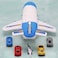 Cargo Aircraft Aeroplane Car Toy with 4 cars Play Set Kids- Cargo plane toy Transport plane toy - Airplane toy with Cargo carrier airplane toy Diecast cargo plane toy airplane toy (Blue)