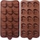 15 Holes Heart Silicone Mould Reusable Tray Molds DIY Bakeware Molds for Make Candy Jelly Ice Cube Cake Pastry