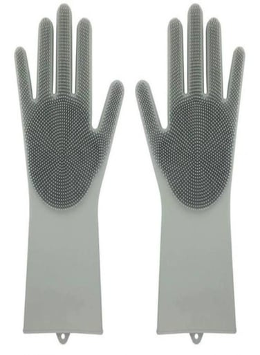 Generic Waterproof Silicone Gloves Grey