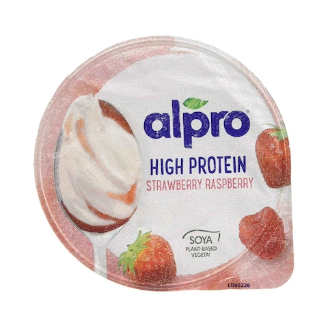 Alpro Greek Style Strawberry Raspberry Yoghurt Alternative 150g