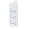 Geepas 3 Way Extension Socket 13A - Extension Lead Strip With LED Indicators | Child Safe, Extra Long Cord With Over Current Protected | Ideal For All Electronic Devices