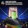 HXSJ T90 Three Mode Wireless Mouse BT 3.0 + 5.0 + 2.4G Wireless Charging Mouse RGB Lighting with Adjustable DPI Black
