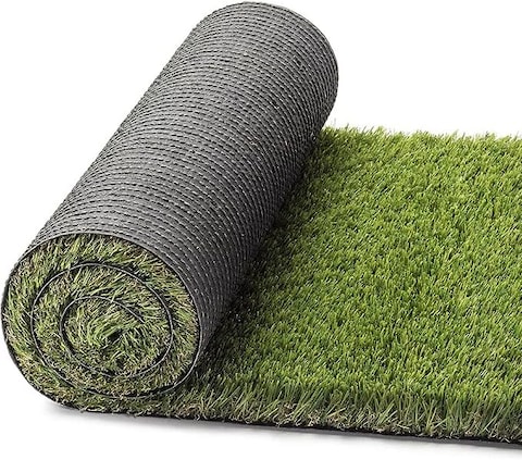 Egardenkart® Premium High Density Artificial Grass Carpet Fake Grass Turf 40mm Green/brown