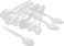 Vsell24 Disposable Everyday Use Plastic Table Spoon White 50Pc