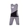 Boys Shirt and Shorts Set Sleeve Less Gray Size 7 to 9 Years Old