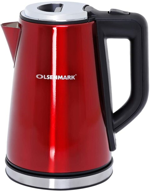 Olsenmark Electric Kettle Wireless Stainless Steel Capacity Of 1.8 Liters Of Mark Olsen Omk2147