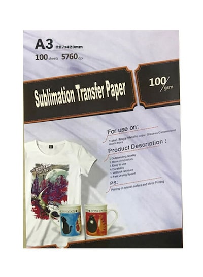 Generic 100-Piece A3 Sublimation Transfer Paper