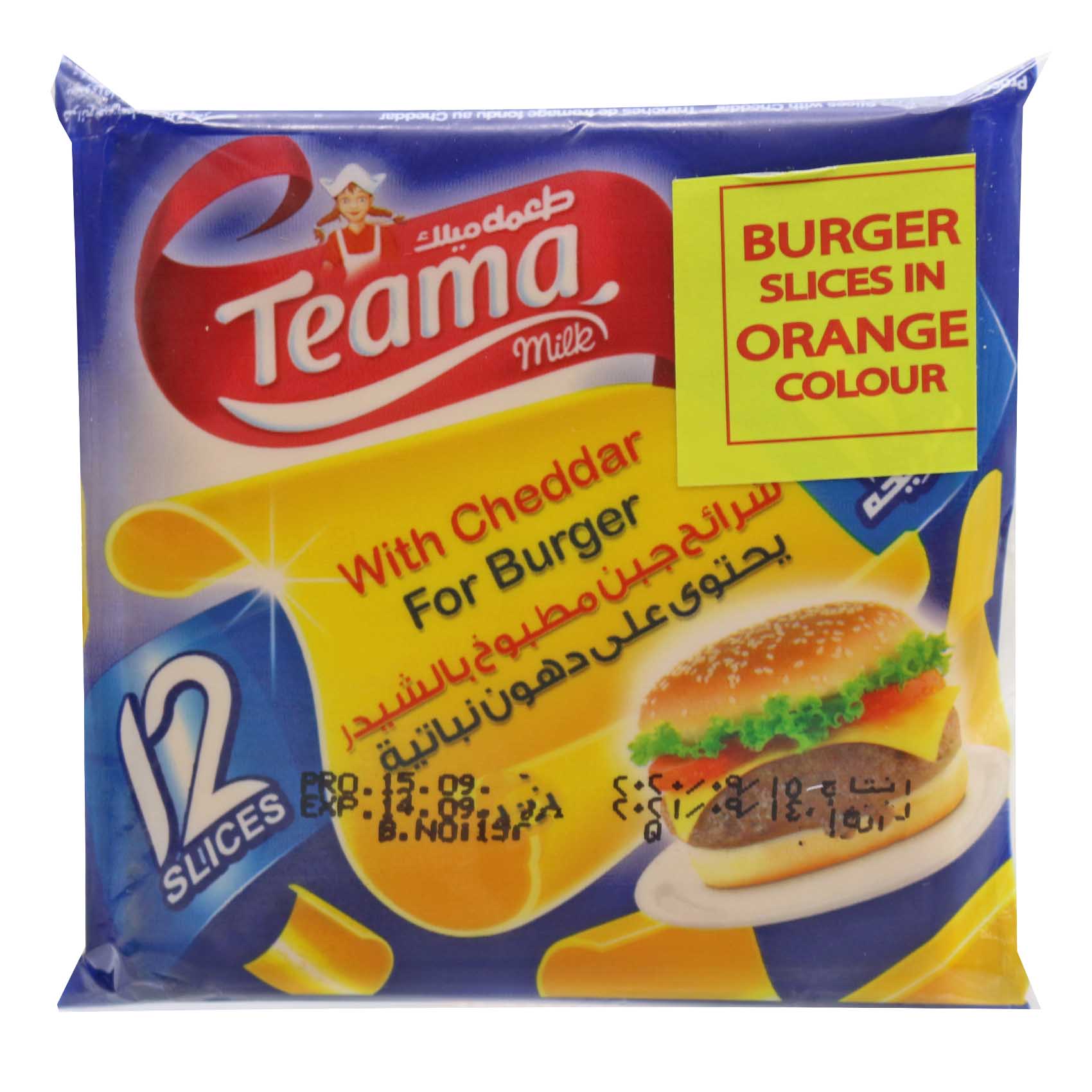 Teama Cheese Slices Burger Original 200G
