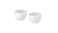 Bowl/egg cup, rounded sides white5 cm,2pack