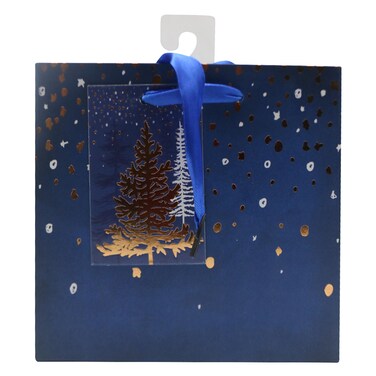 Levs 9026 Christmas Merry Berry Gift Bag Blue