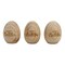 Easter Wooden Eggs 3Pcs/Box 9cm