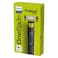 Philips OneBlade Original Blade Face and Body Shaver QP2824/10, Lime Green, Charcoal Grey