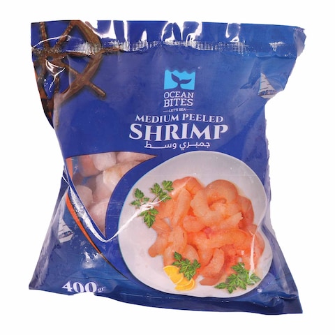 Ocean Bites Frozen Shrimps - Medium Size - 400 gram