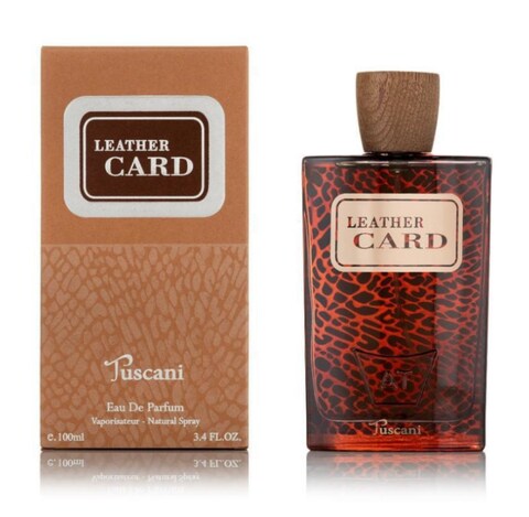 Tuscani Leather Card Eau De Parfum For Men, 100ml