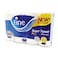 Fine Super Towel Pro Highly Absorbent Kitchen Paper Towel 3 Plie Roll White 4 Count