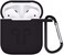 Airpods Case Protective Silicone Cover With Carabiner For Apple Airpods Accessories Black