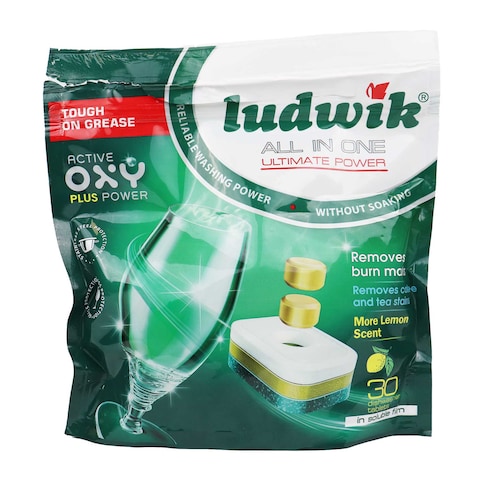 Ludwik Dishwasher Tabs Lemon - 30Pcs