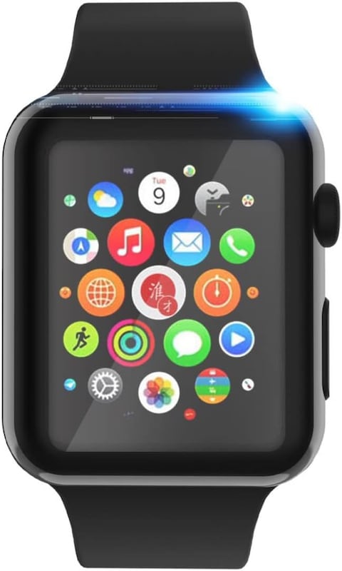 Green Lion 3D HD Glass Screen Protector Compatible For Apple Watch 41mm, Dust &amp; Scratch Resistance, Sensitive Touch, HD &amp; Matte Tempered Glass, Shockproof Smartwatch Cover - Black (41mm)