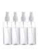 Generic 4-Piece Transparent Spray Bottle Multicolour 100ml