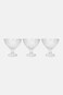 Muy Mucho 3 Pieces Ice Cream Coupe Glass Set 200ml, Transparent