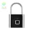 Decdeal - Smart Fingerprint Padlock Small Size Padlock Cabinet Fingerprint Lock Dormitory Anti-theft Lock O10 Black