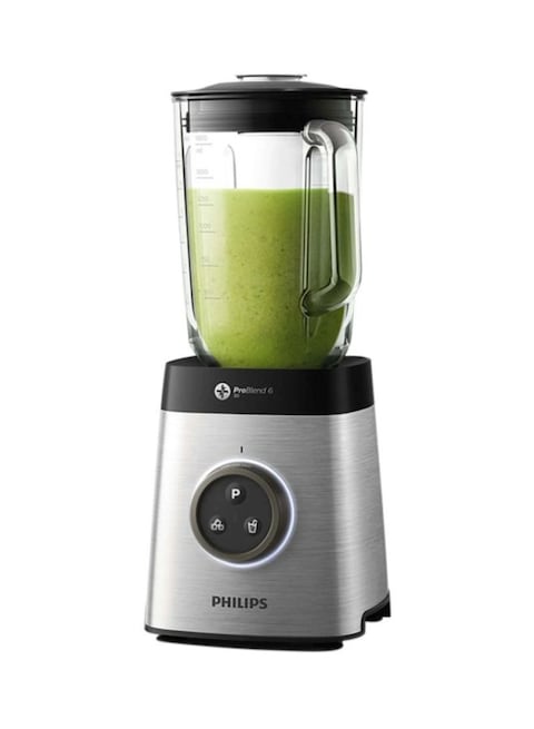 Philips - Countertop Blender 2L 1400W HR3652/01 Silver/Black