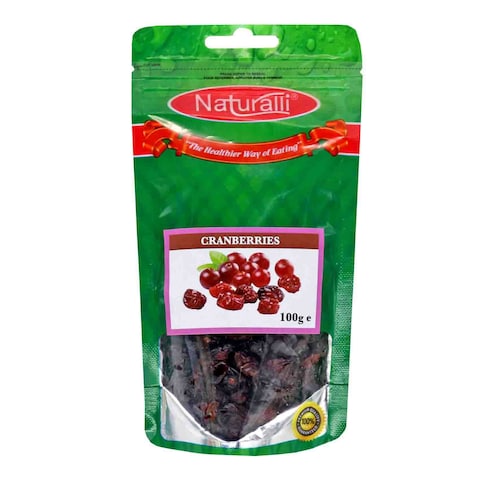 Naturalli Whole Dried Cranberries 100g