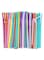 Generic 100-Piece Disposable Bendy Party Drinking Straw Set