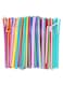 Generic 100-Piece Disposable Bendy Party Drinking Straw Set