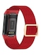 Fitme حزام من النايلون لـ Fitbit Charge 5 أحمر