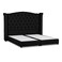In House Al Dimashqi Linen Bed Frame - Single - 200x90cm - Black