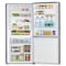 Hitachi Bottom Freezer Refrigerator Glass Black 320L Net Capacity RBG410PUK6GBK