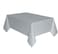 Silver Plastic Tablecover 54inchesx108inches