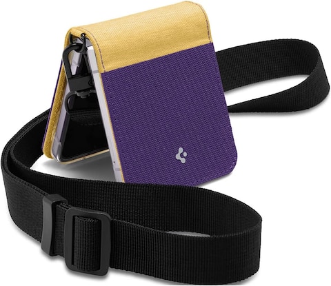 Spigen Compoty designed for Samsung Galaxy Z Flip 4 case cover with strap (2022) - Pansy