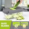 Womdee Vegetable Chopper Slicer Dicer - 12 -in -1 Onion Chopper Fruits Cutter Mandoline Slicer Food Chopper/Cutter with 7 Stainless Steel Blades, Adjustable Slicer &amp; Dicer with Storage Container