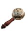 Antique Desigh Home D&eacute;cor Handmade Brass Charcoal Incense Burner Sambrani Dhoop with Wooden Handle for Home