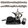 Gulf Dalla GA-C94850 Liquid Arabic Coffee/Tea Machine with Coffee Bean Roasting Pan and Coffee Grinder 1000+300W 1000ml Capacity - Silver