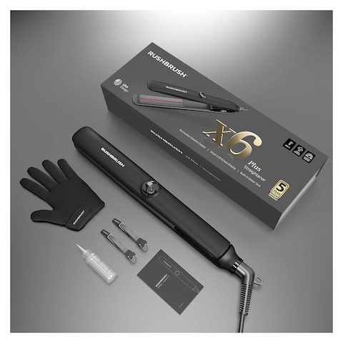 Rush Brush X6 Plus Hair Straightener - Navy