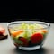 Royalford Glass Mixing Bowl RF11233, 2.7L Transparent Mixing And Serving Bowl Suitable For Snacks, Salads, Noodles, Multicolor