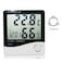 Generic-Digital Hygrometer Thermometer Indoor Humidity Gauge Temperature Indicator Accurate Mini Room Thermometer for Home Office School