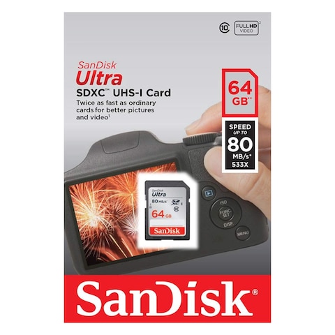 SD CARD ULTRA 64GB 80MB/S SANDISK