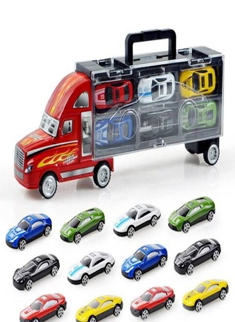 Generic Children Toy Model Portable Container Car Simulation Car 12 Alloy Car Boy Toy Car
