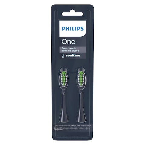 Philips One Sonicare Brush Head BH1022/04 Midnight Blue 2 PCS
