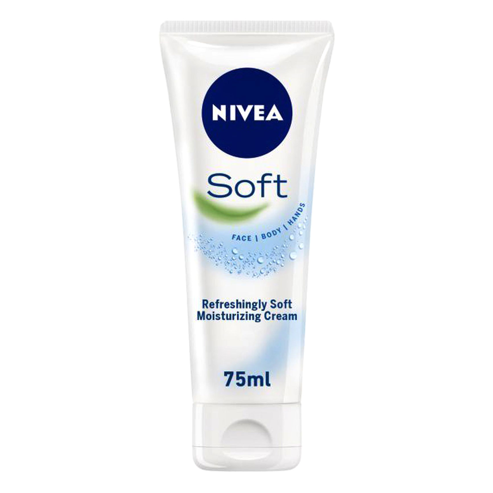 NIVEA Moisturising Cream, Soft Refreshing for Face Body Hands, Fast Absorbing, Tube 75ml