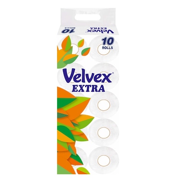 Velvex Extra Toilet Tissue 10 Pack
