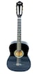 Mike Music 38 inch Nylon-String Classical Guitar with Free Bag,Capo,A Pack of Extra Strings,Picks(C38, Black)
