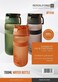 Royalford 700ml Water Bottle- Rf11116 BPA-Free Material Plastic Bottle With Push Button Cap Light-Weight And Easy To Carry High-Quality Green